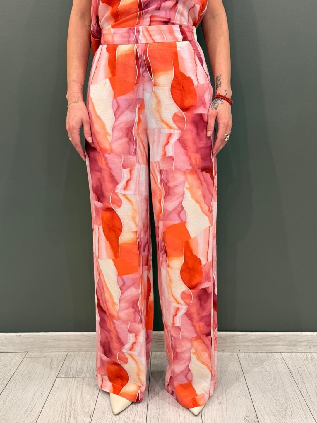 Pantalonifantasia vita elasticizzata 31534 106 CRISTINA GAVIOLI 
