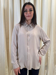 Camicia bottoni ml crepe de chine misto seta CARICE 003 EMME MARELLA 