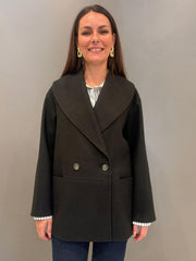 Cappotto corto over misto lana 20461 NE CRISTINA GAVIOLI 