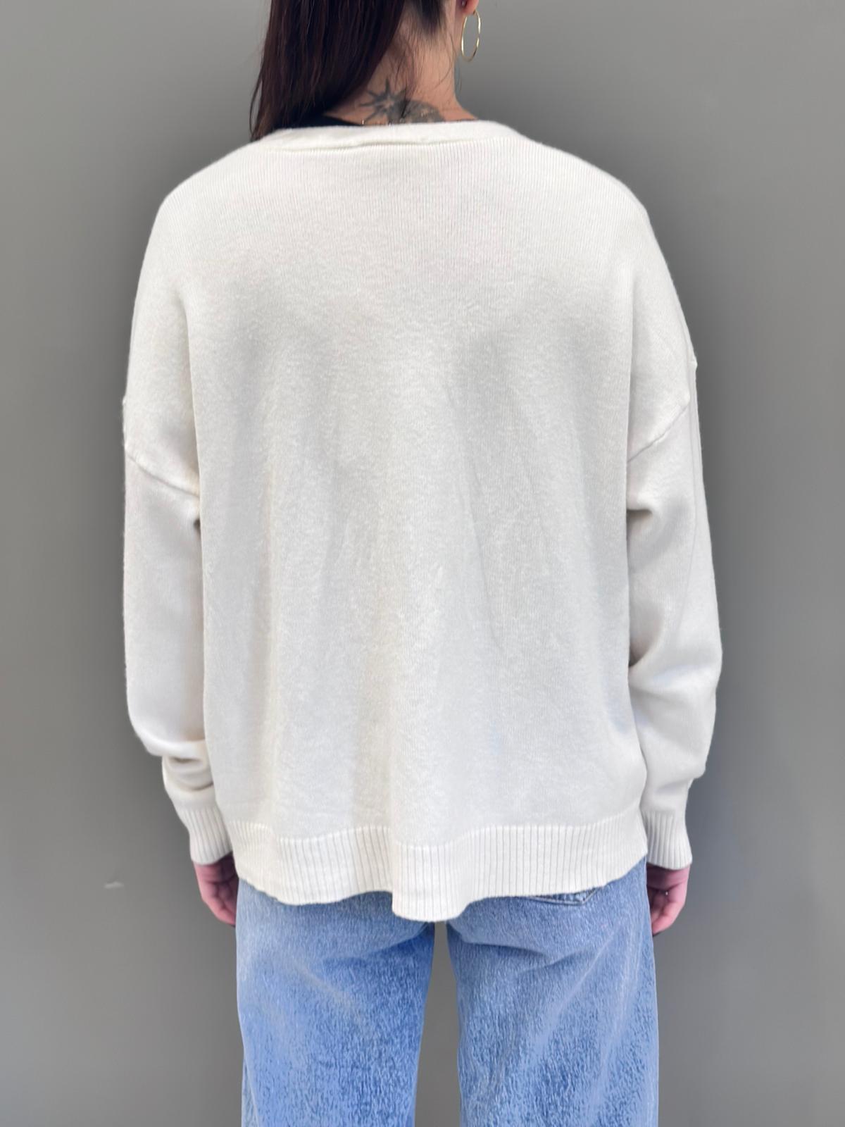 Cardigan con tasche JN0568 203 REBECCA 