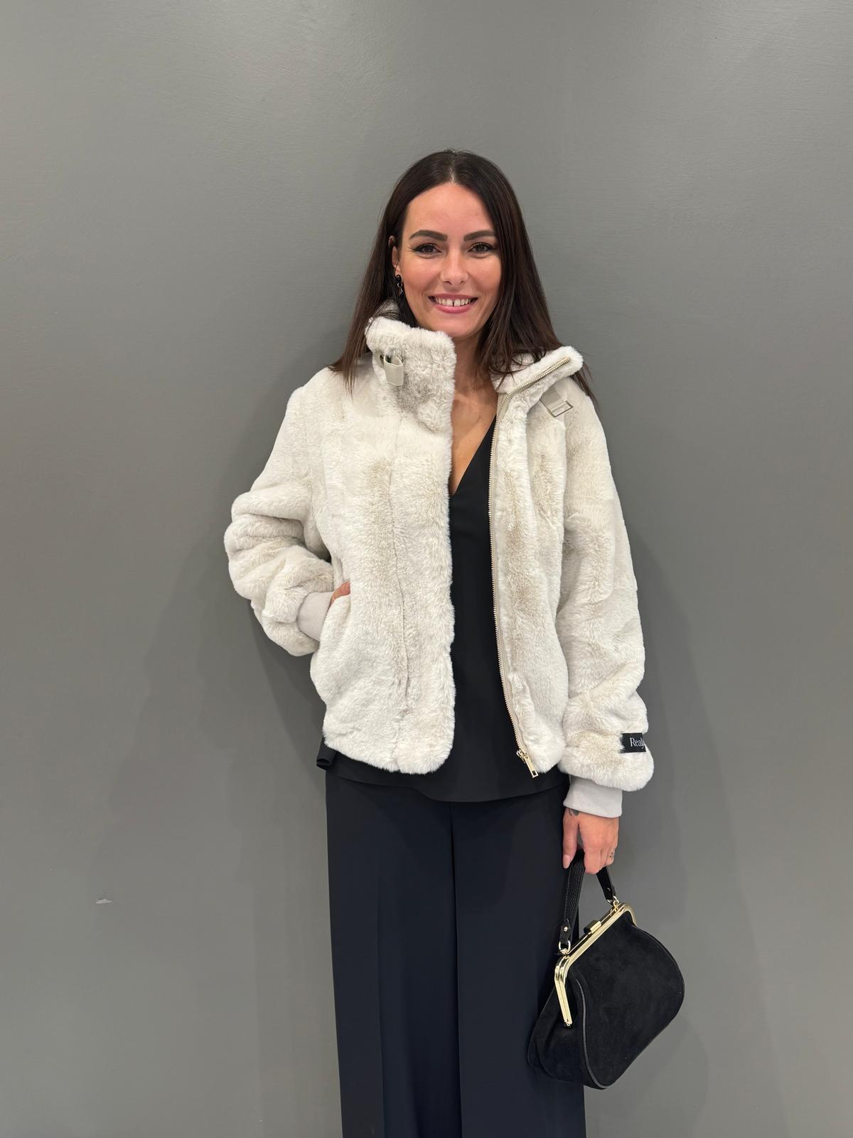 Giacca corta in pelliccia sintetica AMBRA BE REALI 