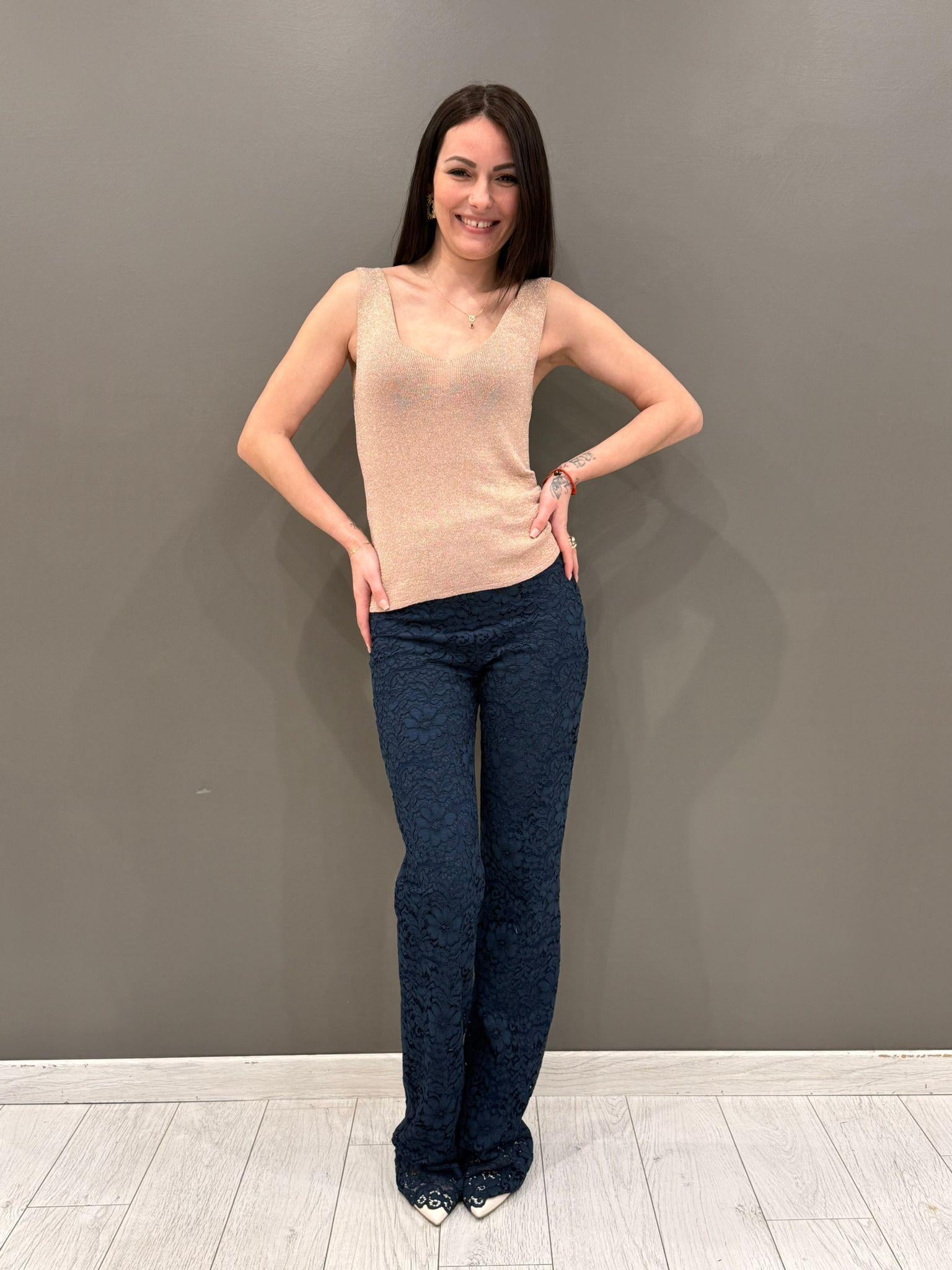 top lurex D90056 RO CRISTINA GAVIOLI 