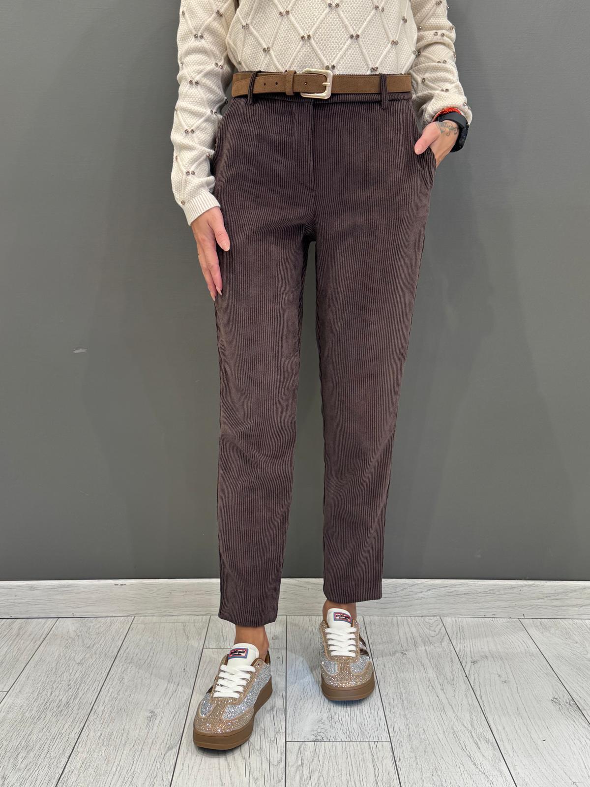 tailleur monopetto velluto a coste 20413 MO CRISTINA GAVIOLI 