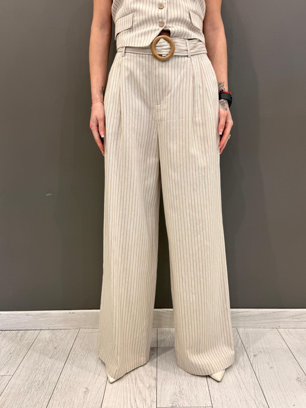 Pantalone palazzo gessato 23612 SANO REALI 