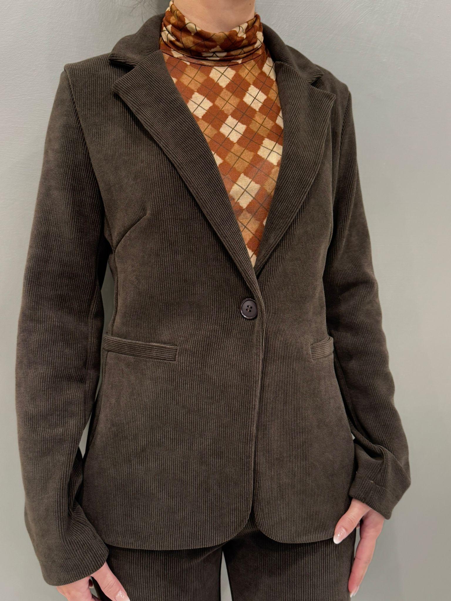 Giacca in velluto<BR/><BR/><BR/><BR/><BR/><BR/><BR/><BR/><BR/> CG25-77V MO REALI 