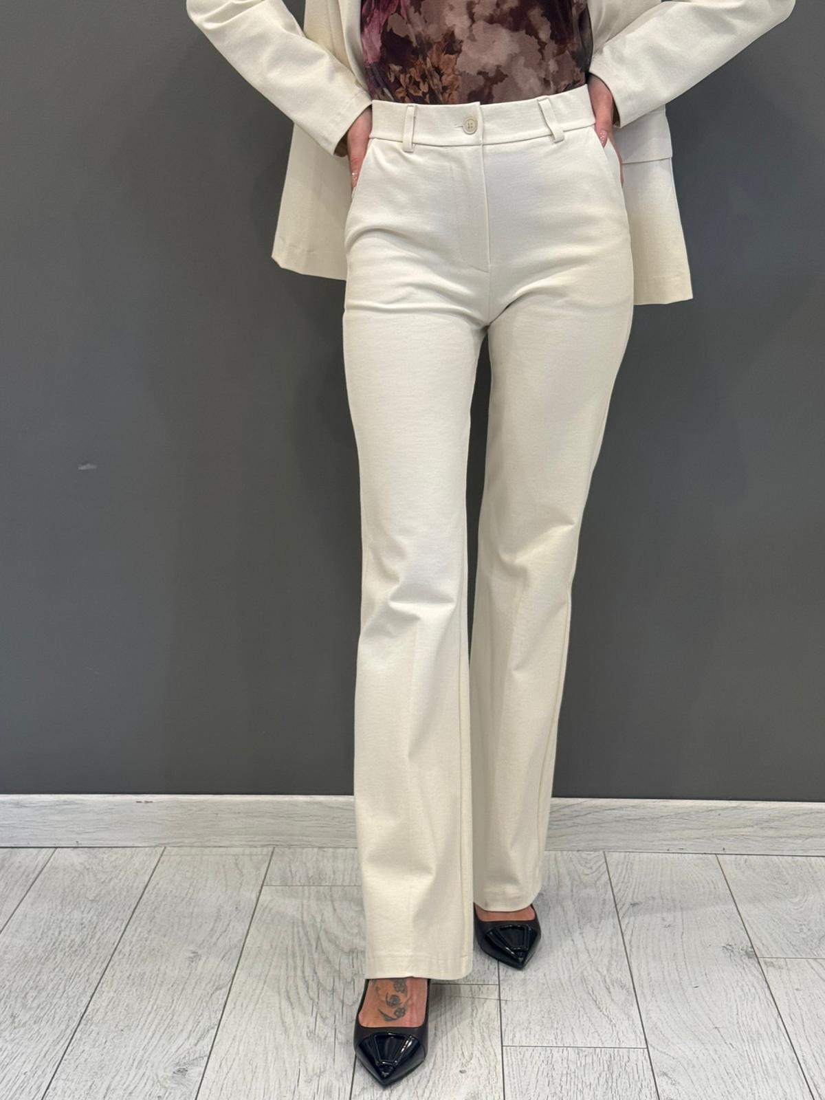 Pantaloni in jersey flare CP25-59 BU REALI 