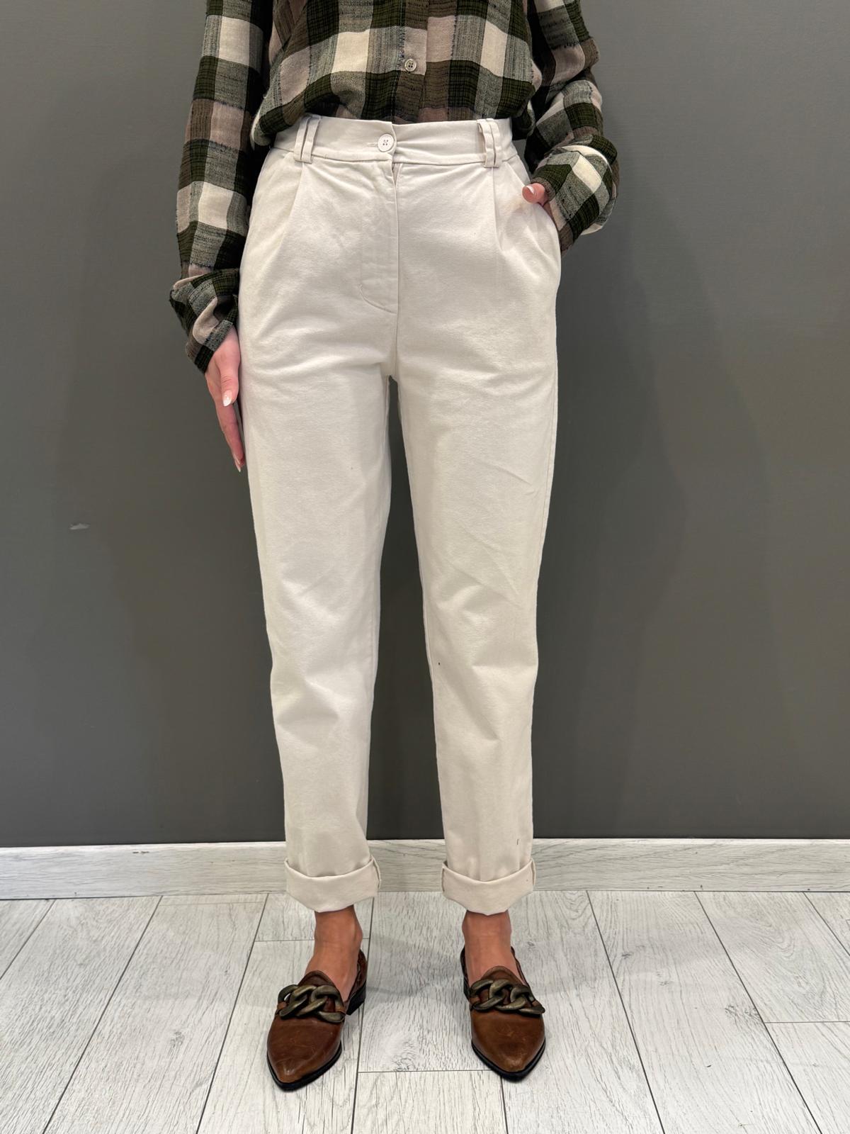 Pantalone gabardina lavata con pinces CP26-61 GE REALI 