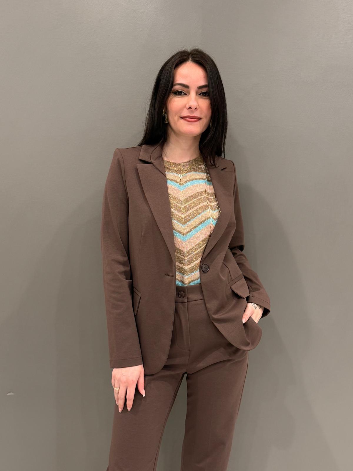 Giacca un  bottone CG20-26 MO CRISTINA GAVIOLI 