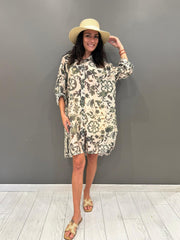 camicia smanicata fantasia