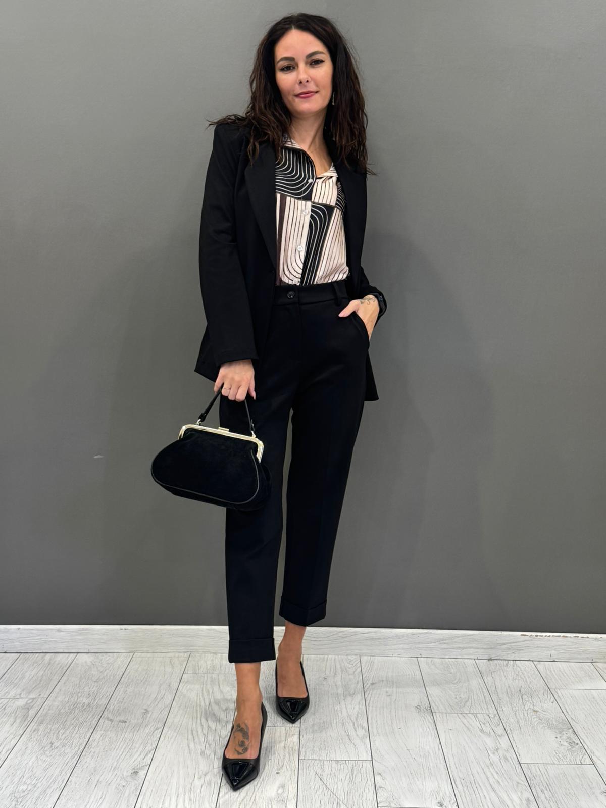 Pantaloni in jersey con risvolto CP25-30 NE REALI 