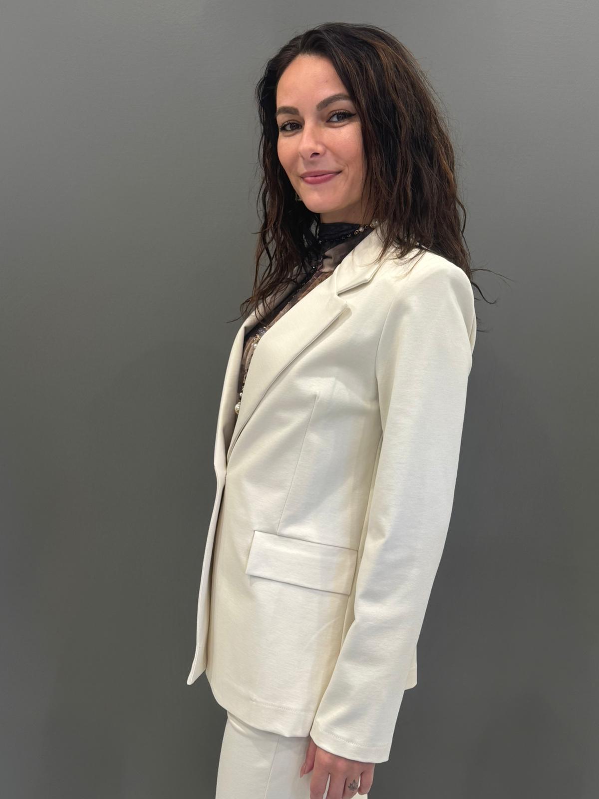 Giacca jersey un bottone CG25-31 BU REALI 