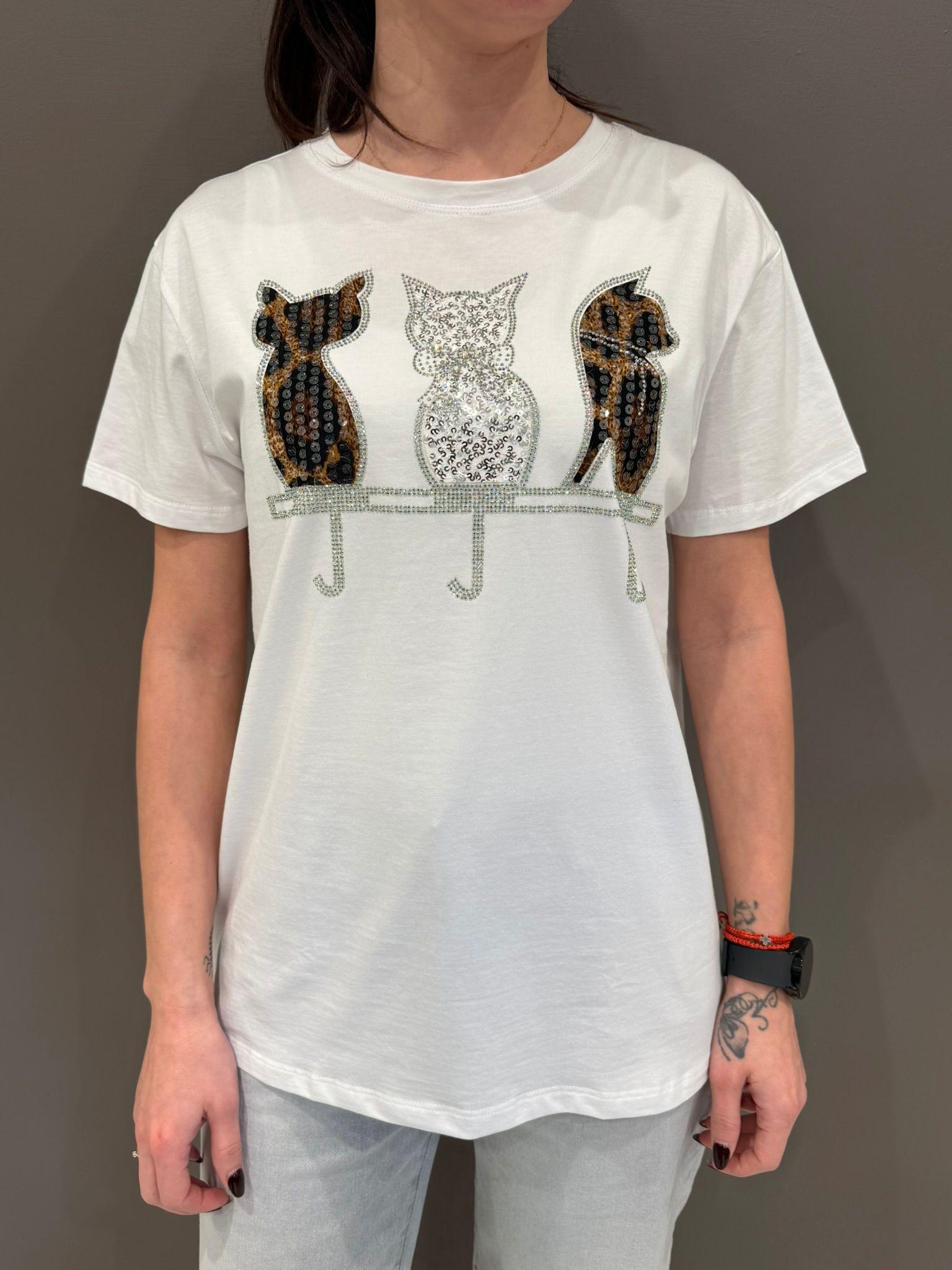 T-shirt stampa MK395 ASS CRISTINA GAVIOLI 