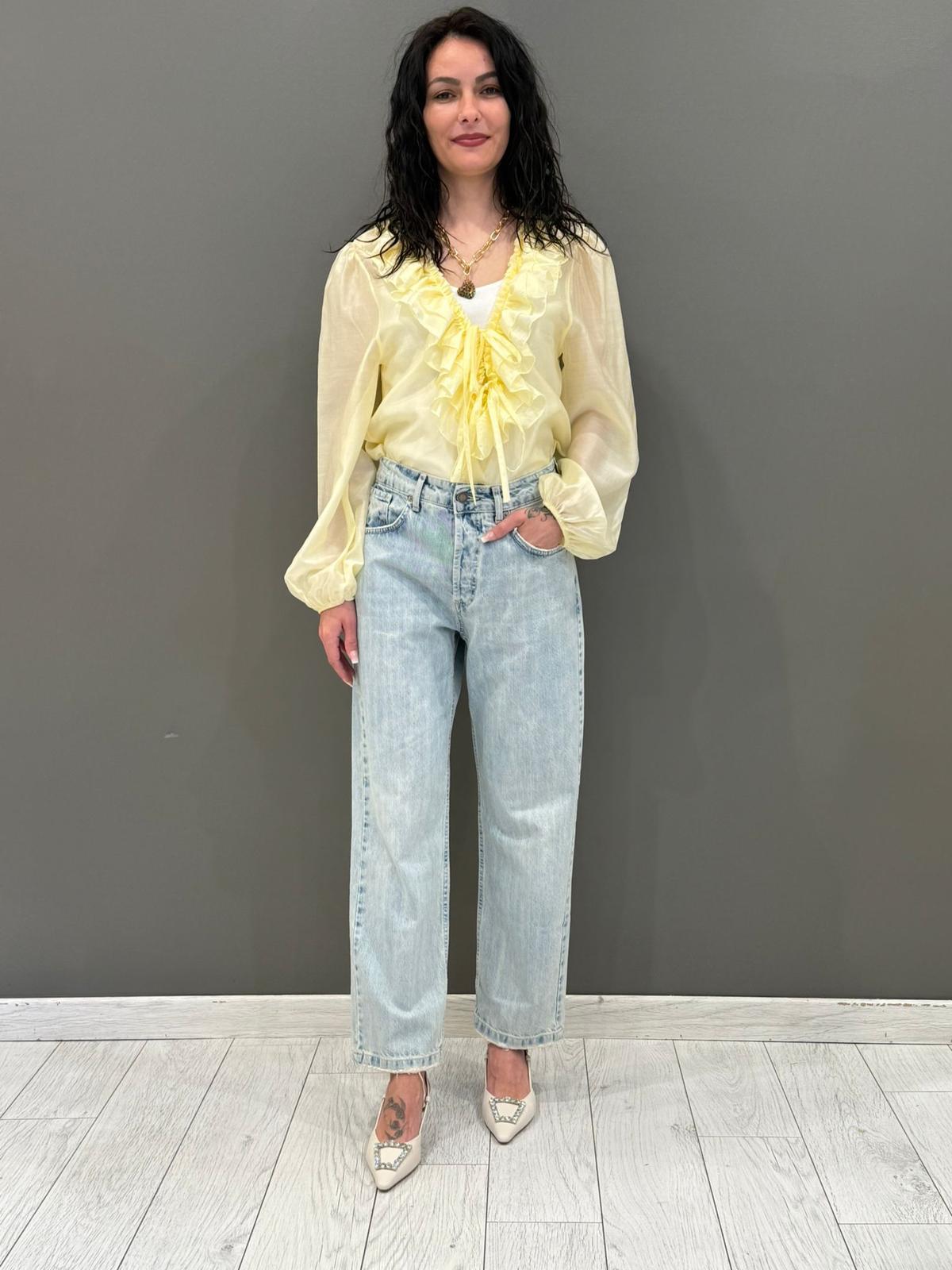 pantalone denim chiaro BL168/528P 012 CRISTINA GAVIOLI 