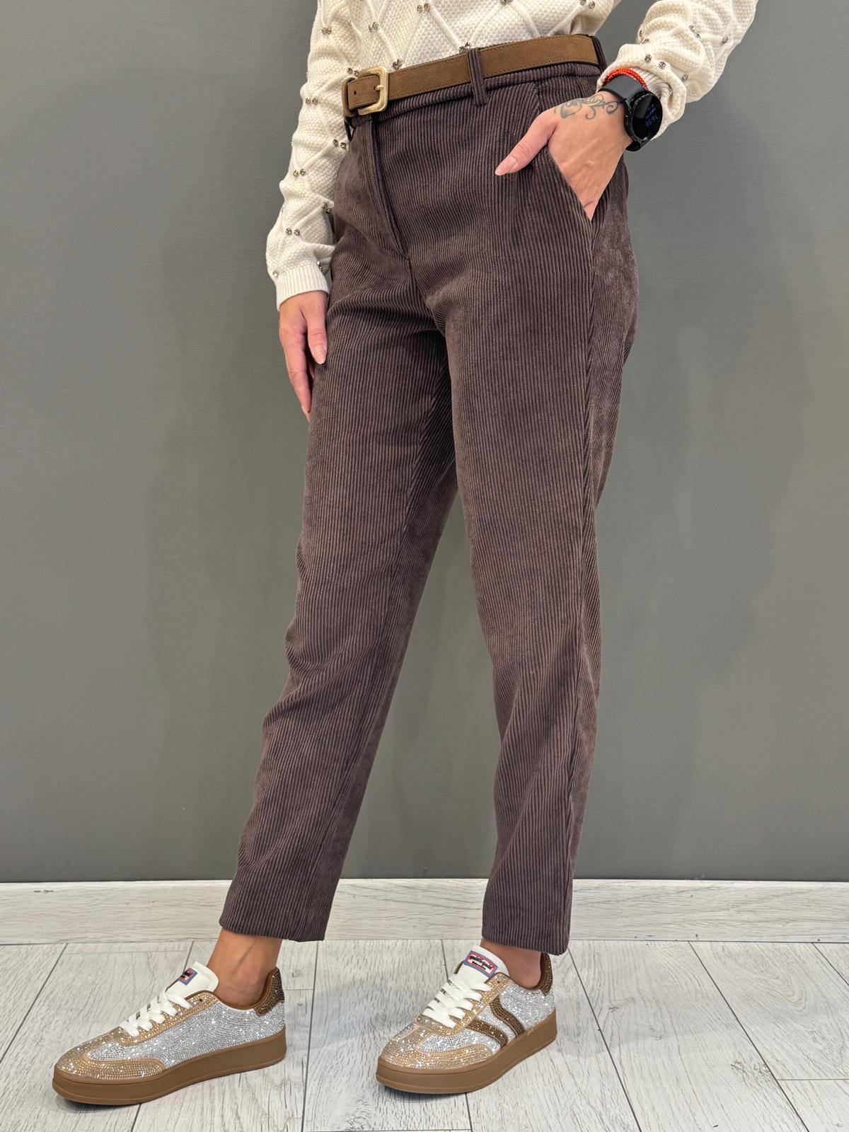 tailleur monopetto velluto a coste 20413 MO CRISTINA GAVIOLI 