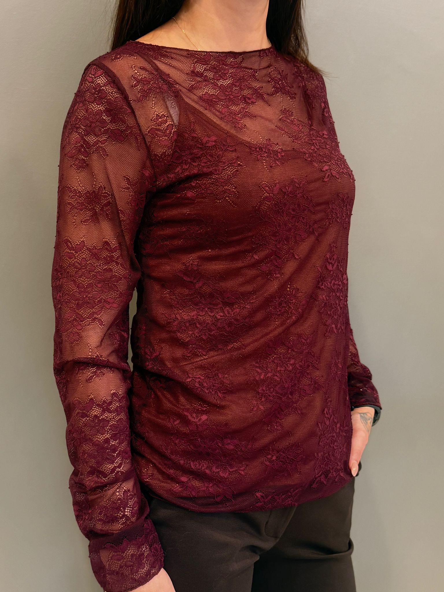 Blusa pizzo manica lunga CM25-90 VI REALI 