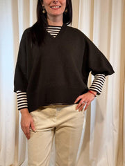 Maglia oversize scollo a V GOLETTA 007 MARELLA SPORT 