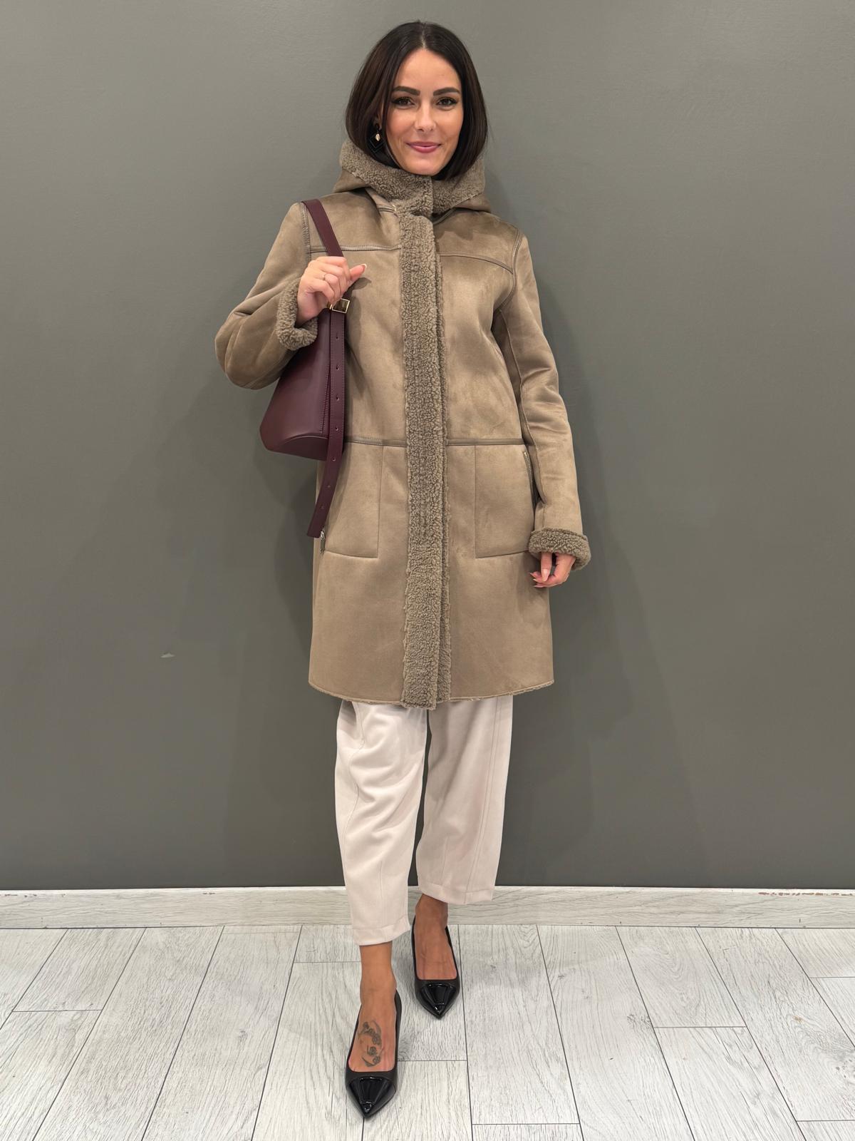 Cappotto teddy con cappuccio LEONIE TO REALI 