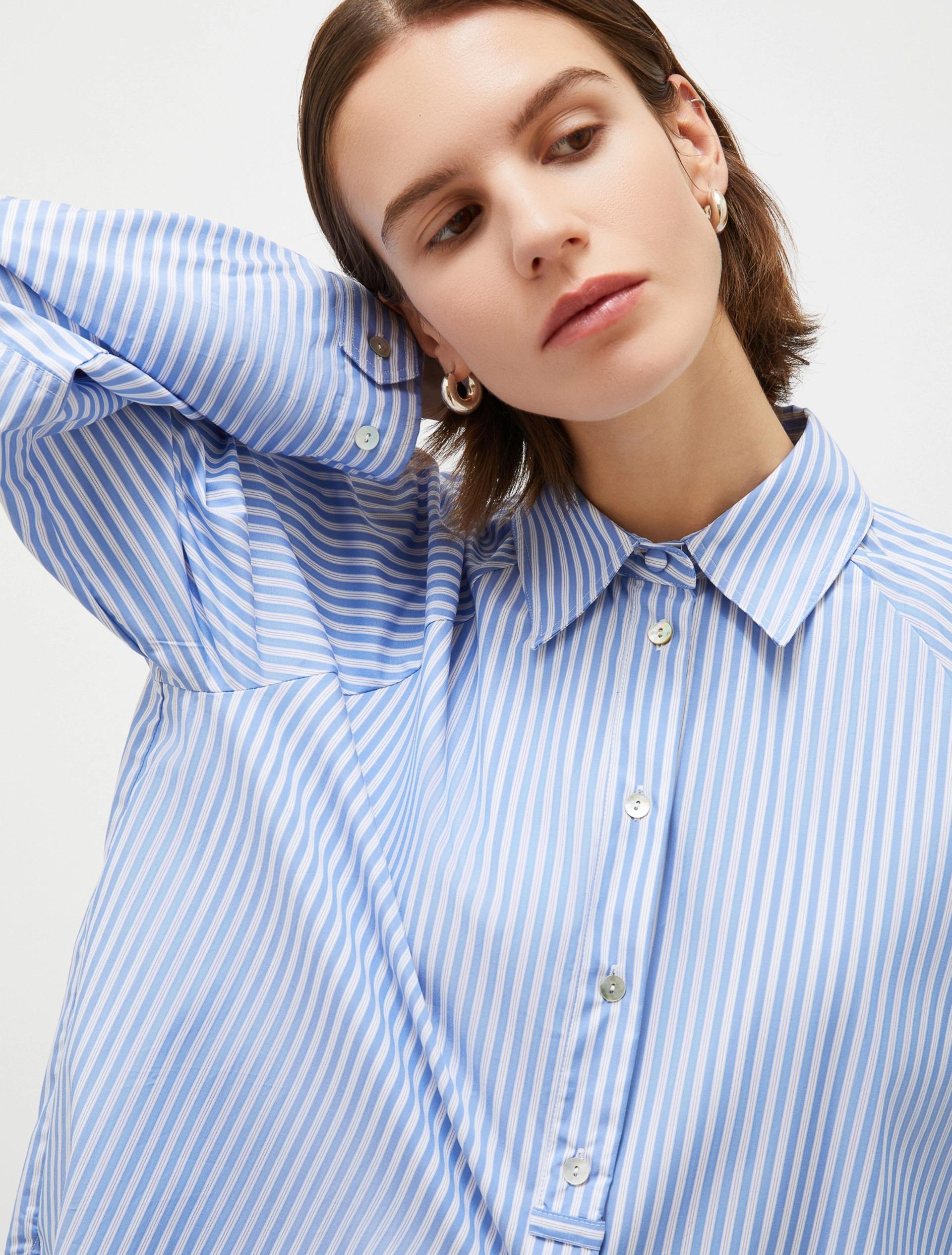 Camicia over in Popeline