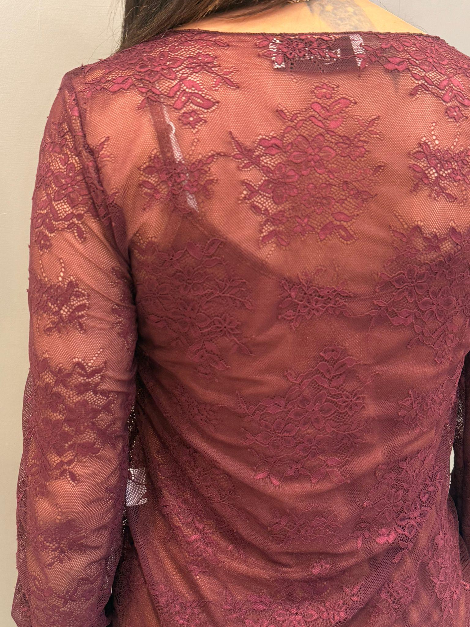 Blusa pizzo manica lunga CM25-90 VI REALI 