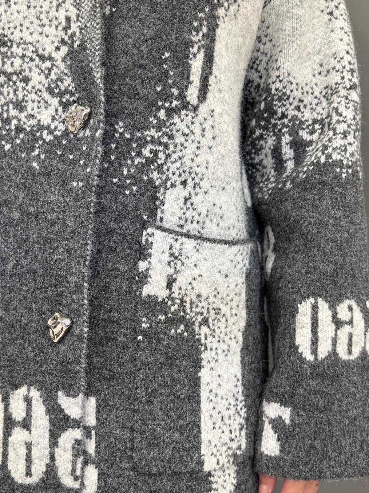 Cappotto jaquard numeri AGATA 130 REALI 