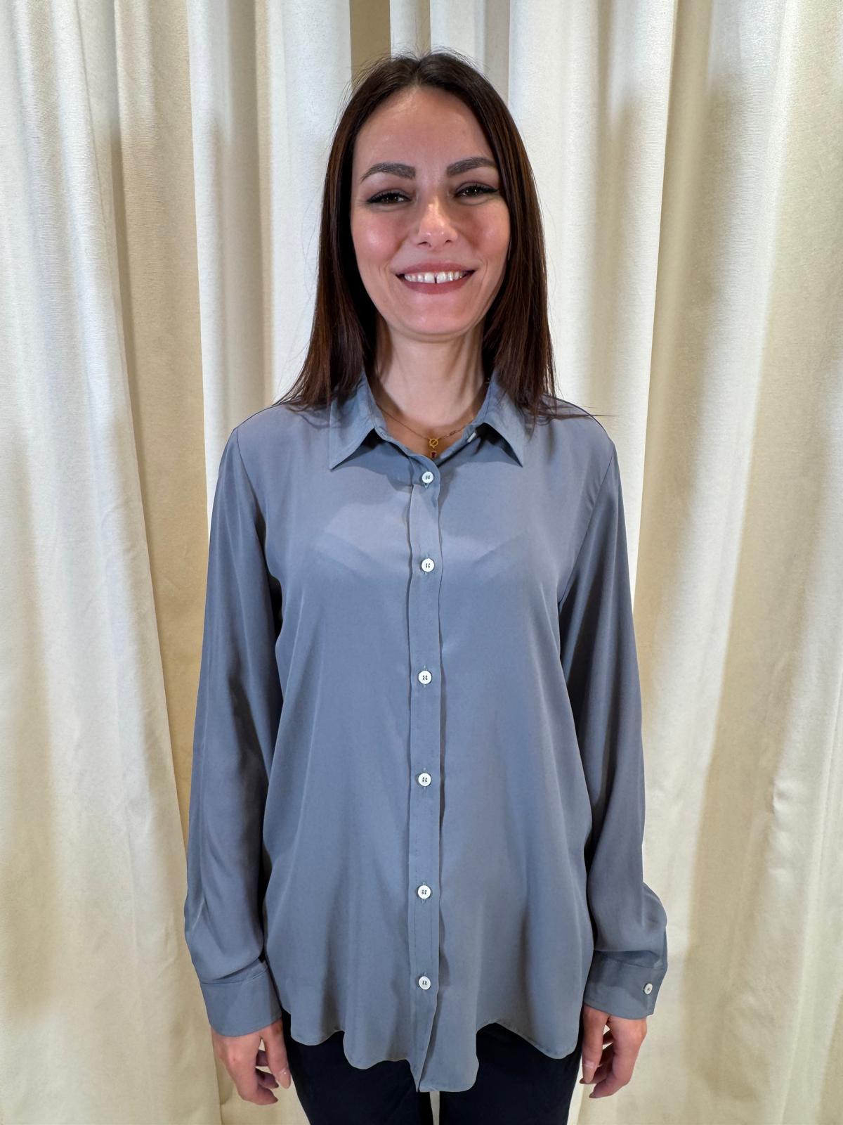 Camicia bottoni ml crepe de chine misto seta CARICE 006 EMME MARELLA 