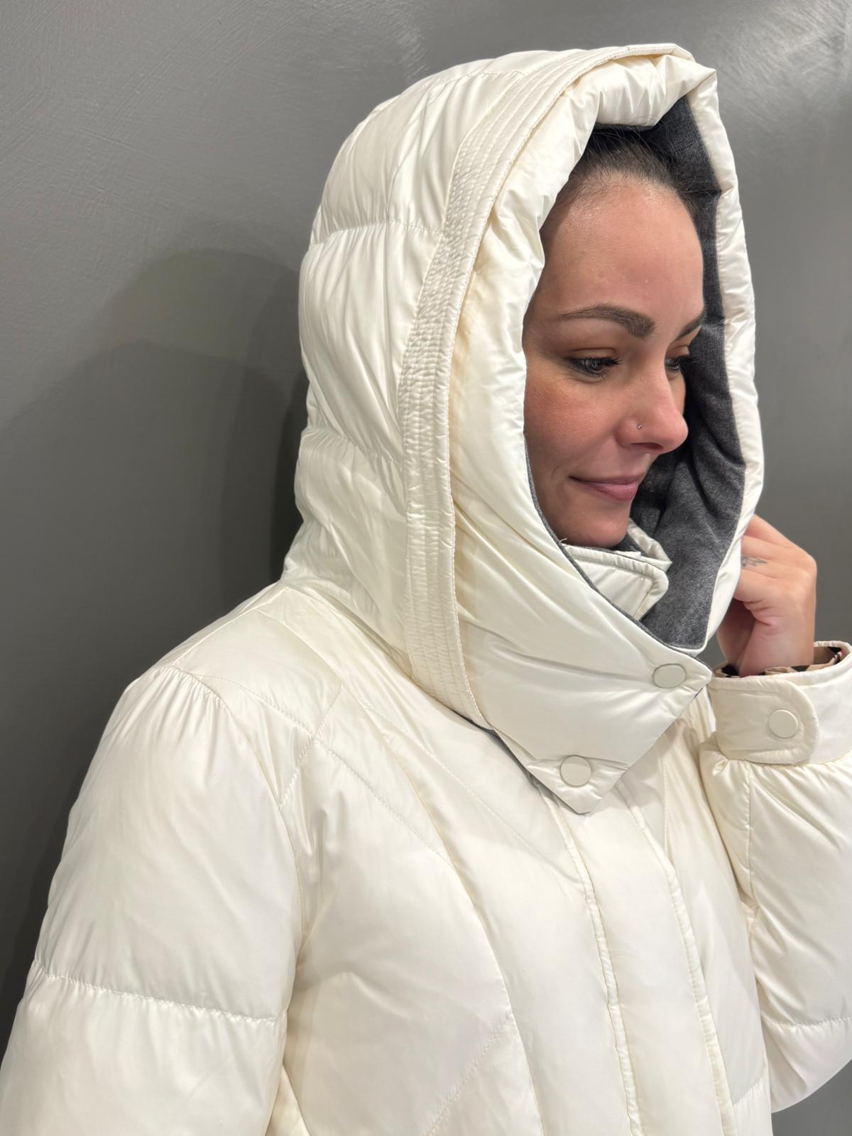 Piumino midi contrasto in flanella KIGALI 004 REALI 