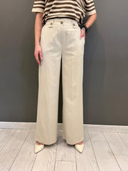 Pantaloni wide leg P1508 BU REALI 