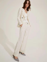 Pantalone con risvolo - Bianco lana AGRA2 001 EMME MARELLA 