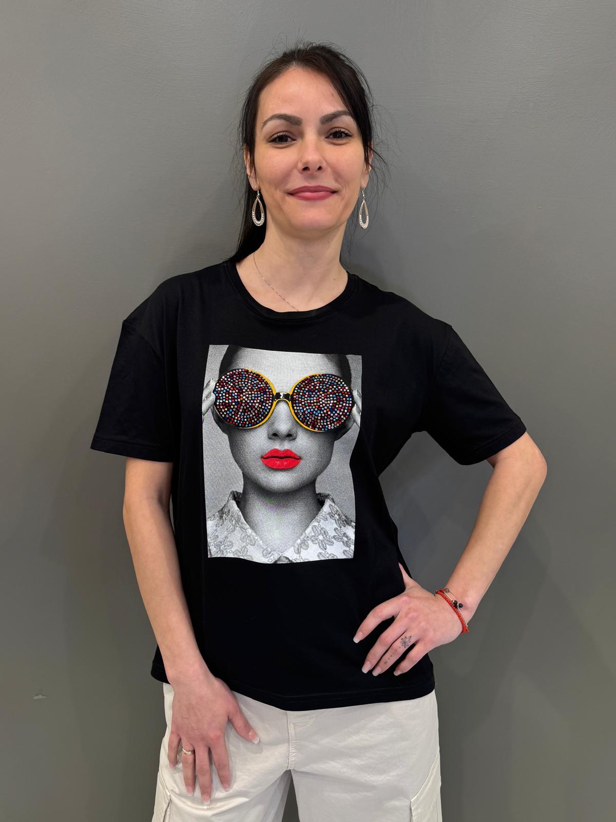 t-shirt st. occhiali 30154 NE CRISTINA GAVIOLI 