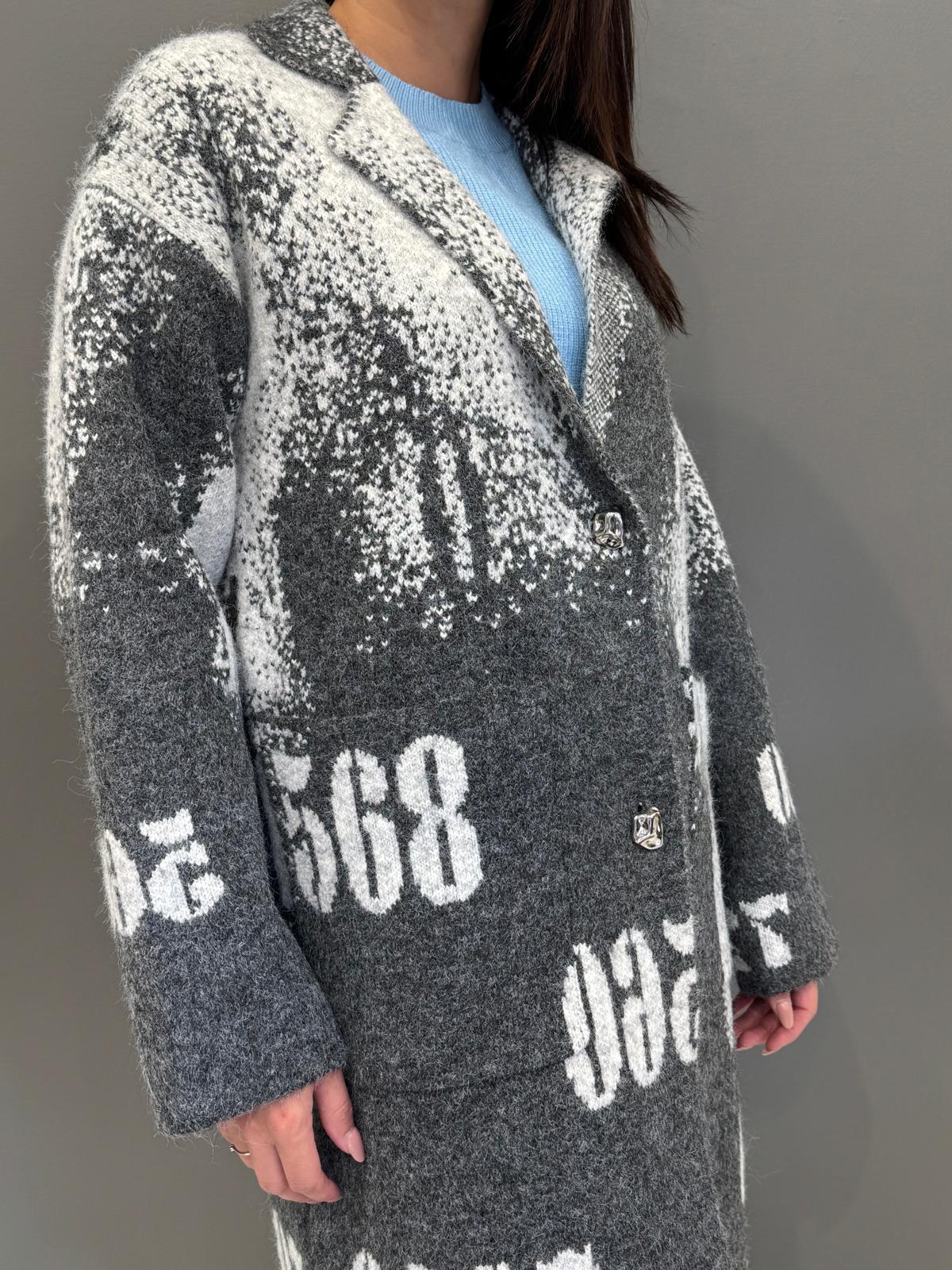 Cappotto jaquard numeri AGATA 130 REALI 