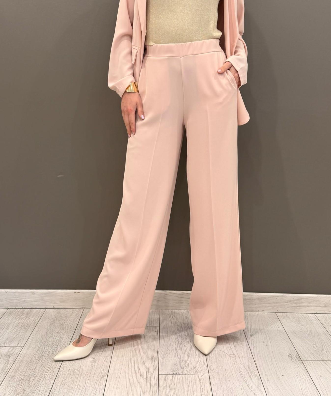 Pantaloni palazzo cady<BR/> CP25-67 RO REALI 