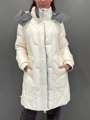 Piumino midi contrasto in flanella KIGALI 004 REALI 