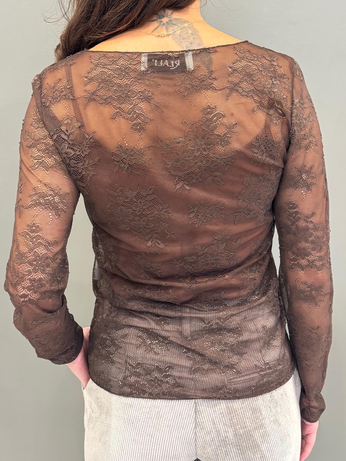 Blusa pizzo manica lunga CM25-90 MO REALI 