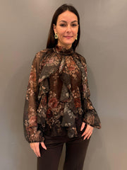 Blusa fantasia floreale L5327FS MO REBECCA 