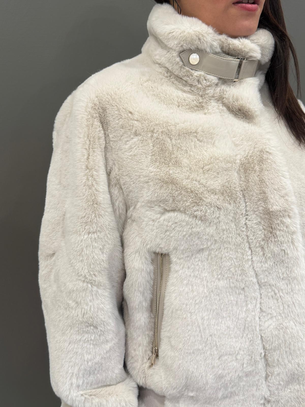 Giacca corta in pelliccia sintetica AMBRA BE REALI 