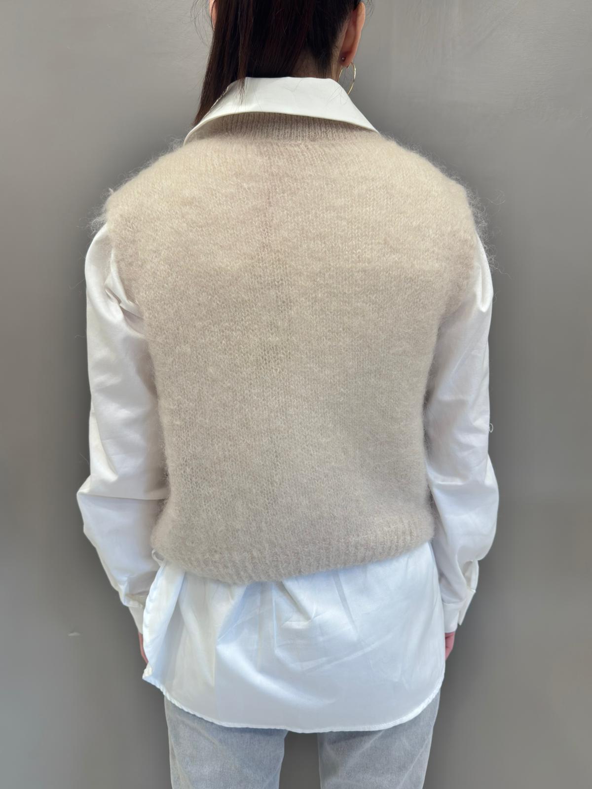 Gilet mohair 23121 082 REBECCA 