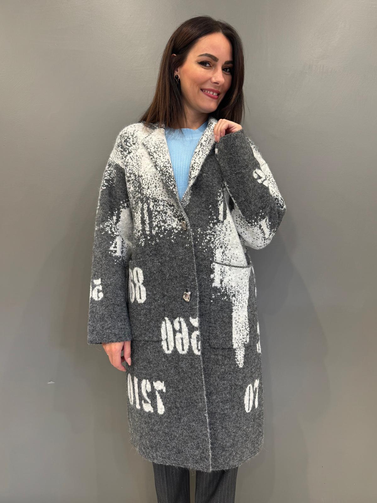 Cappotto jaquard numeri AGATA 130 REALI 