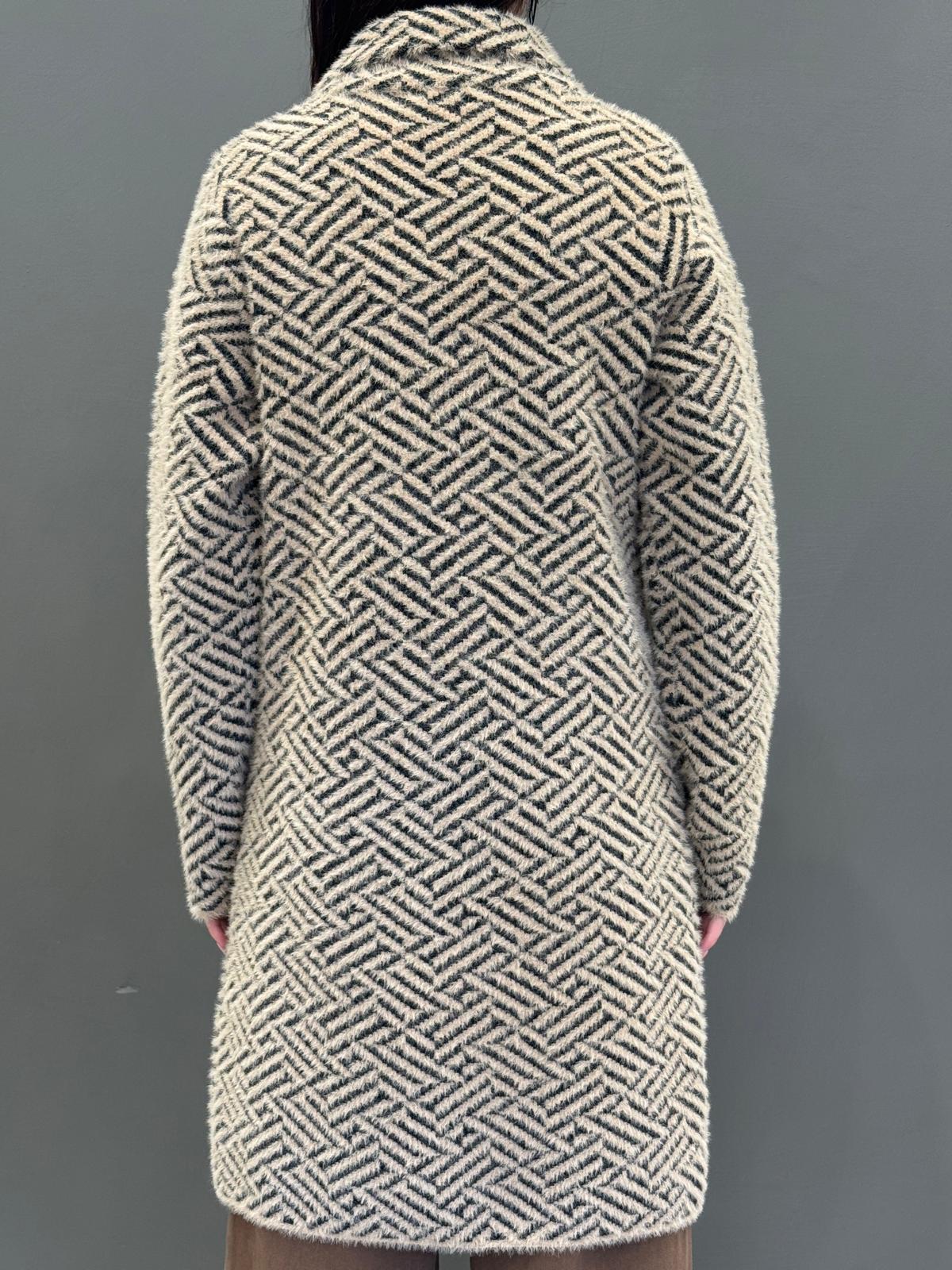 cappotto cardigan effetto peluche MADINA SA REALI 