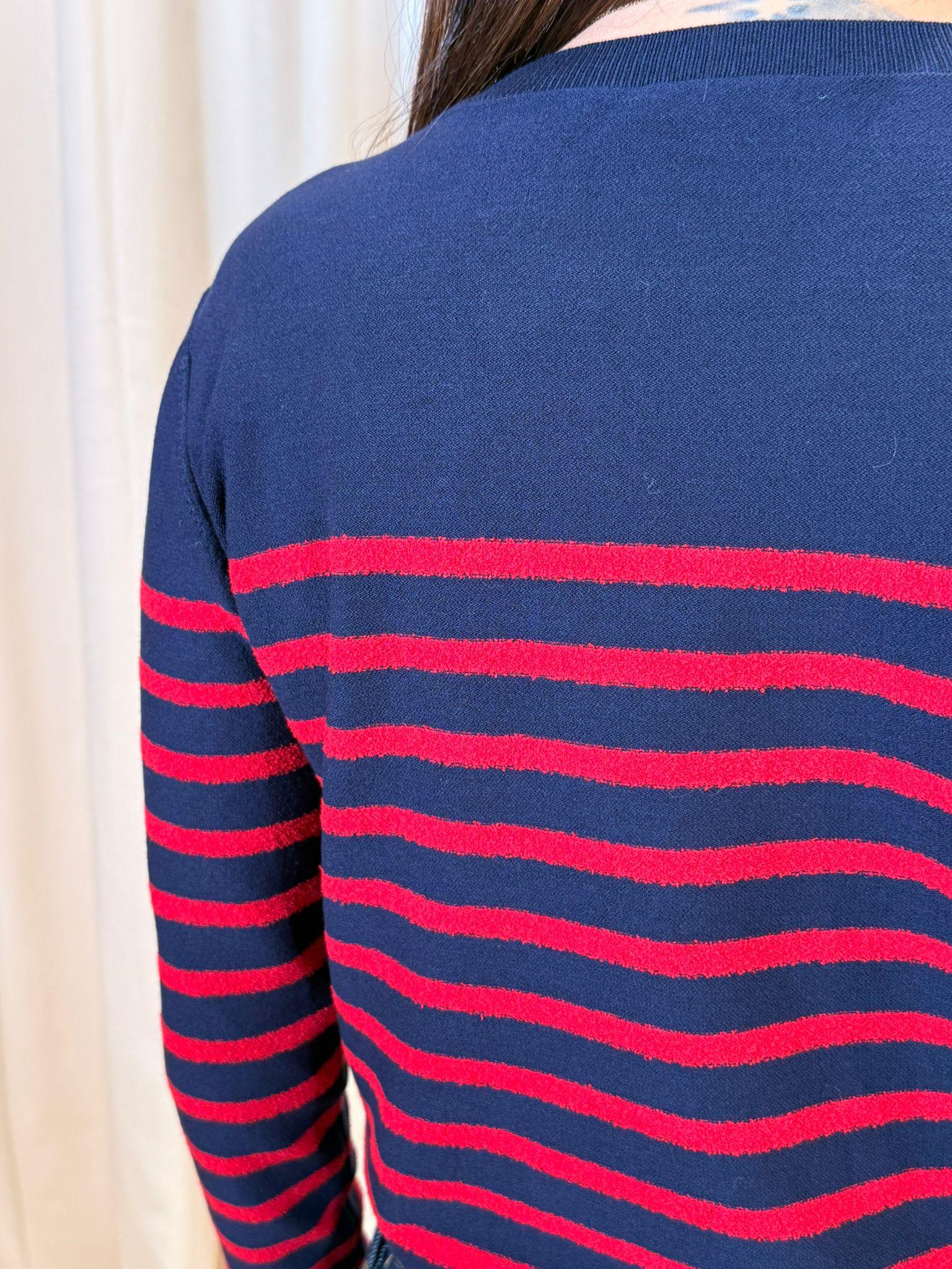 Maglia rigata viscosa lavorazione bouclè CANNA 002 MARELLA SPORT 