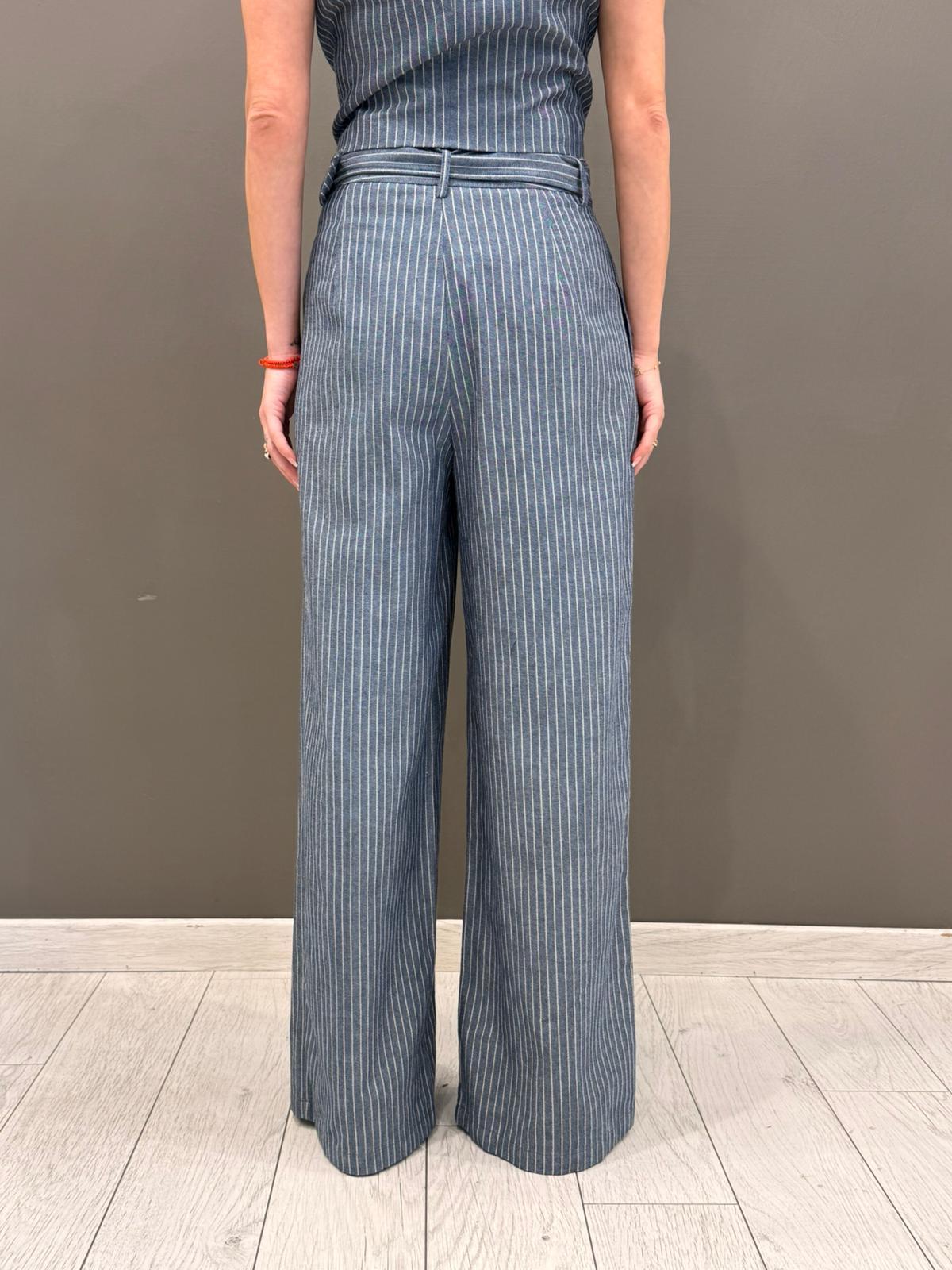 Pantalone palazzo gessato 23612 POPA REALI 