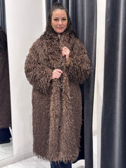 Cappotto faux fur WYH7219 MO CRISTINA GAVIOLI 