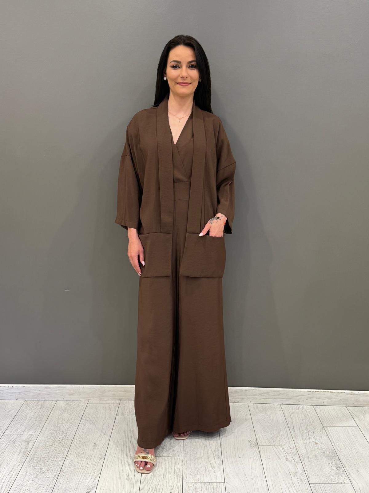 Camicia manica a kimono in tessuto modal