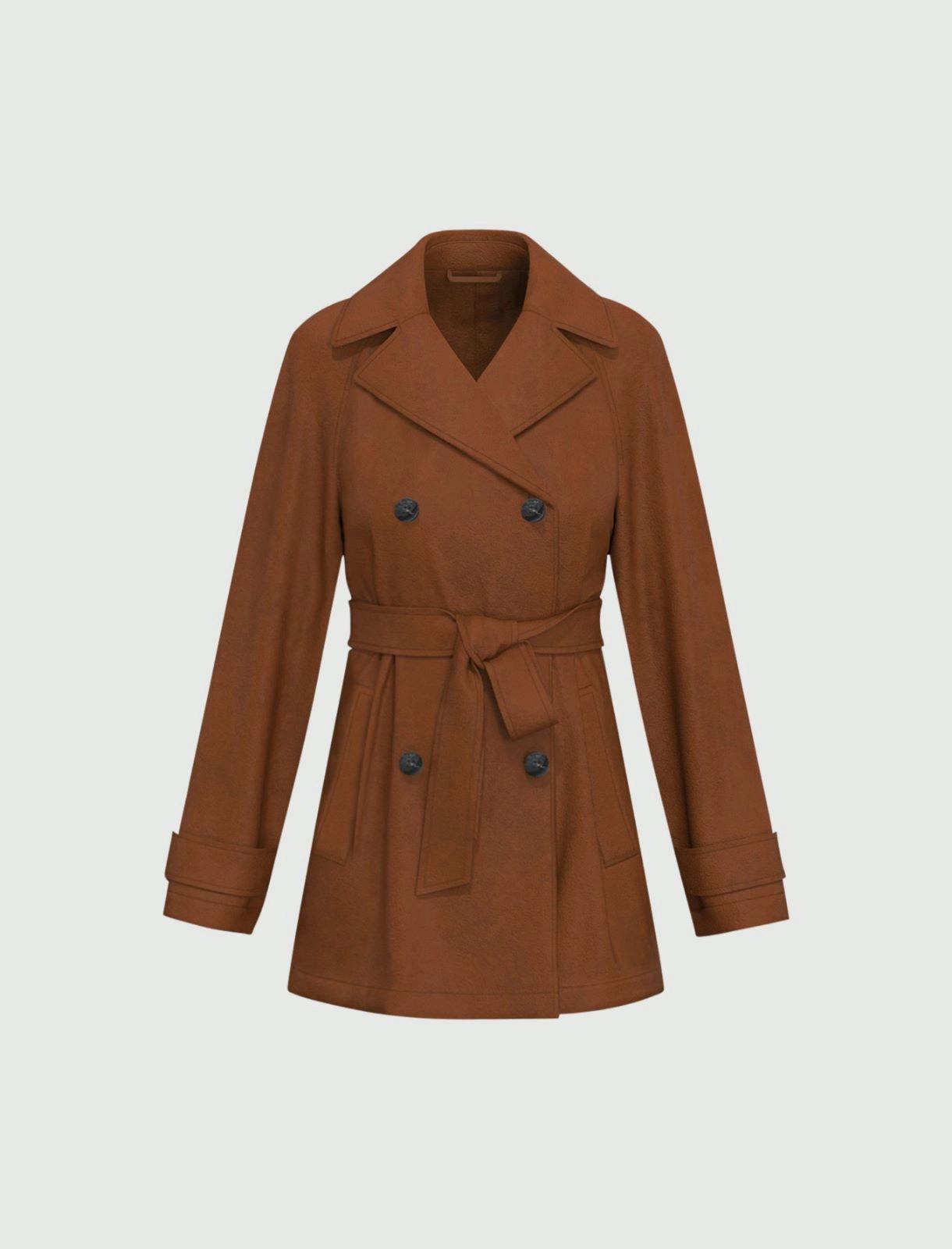 Trench doppiopetto scamosciato TEAM 004 EMME MARELLA 