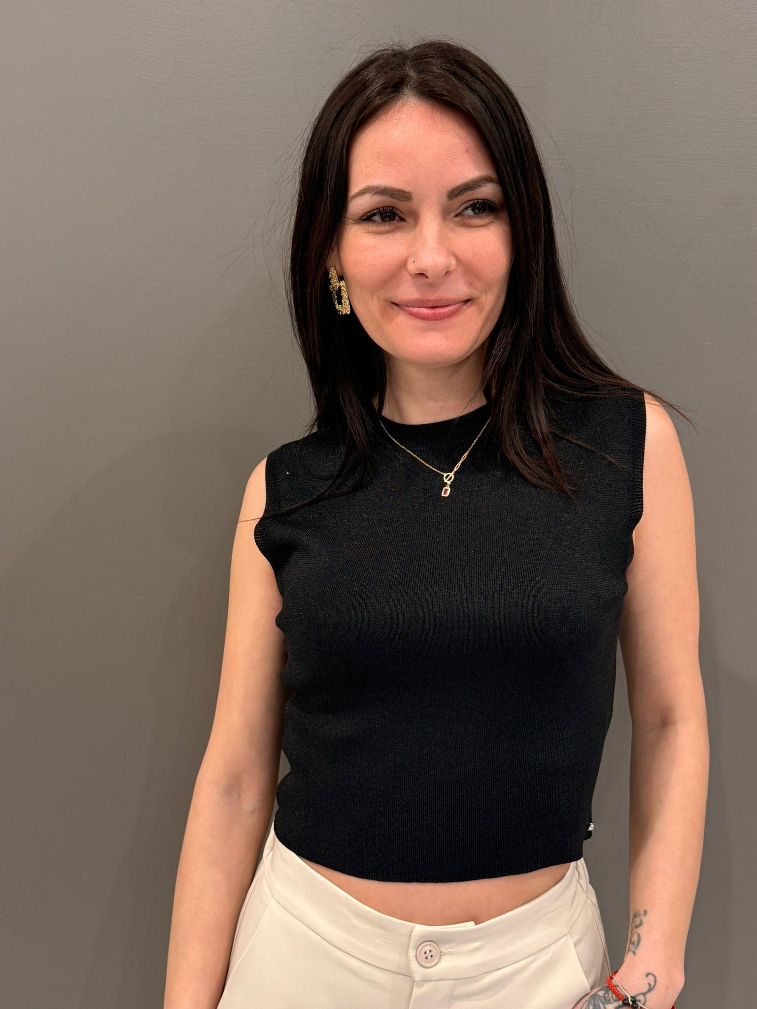 crop top lurex 31053 1 CRISTINA GAVIOLI 