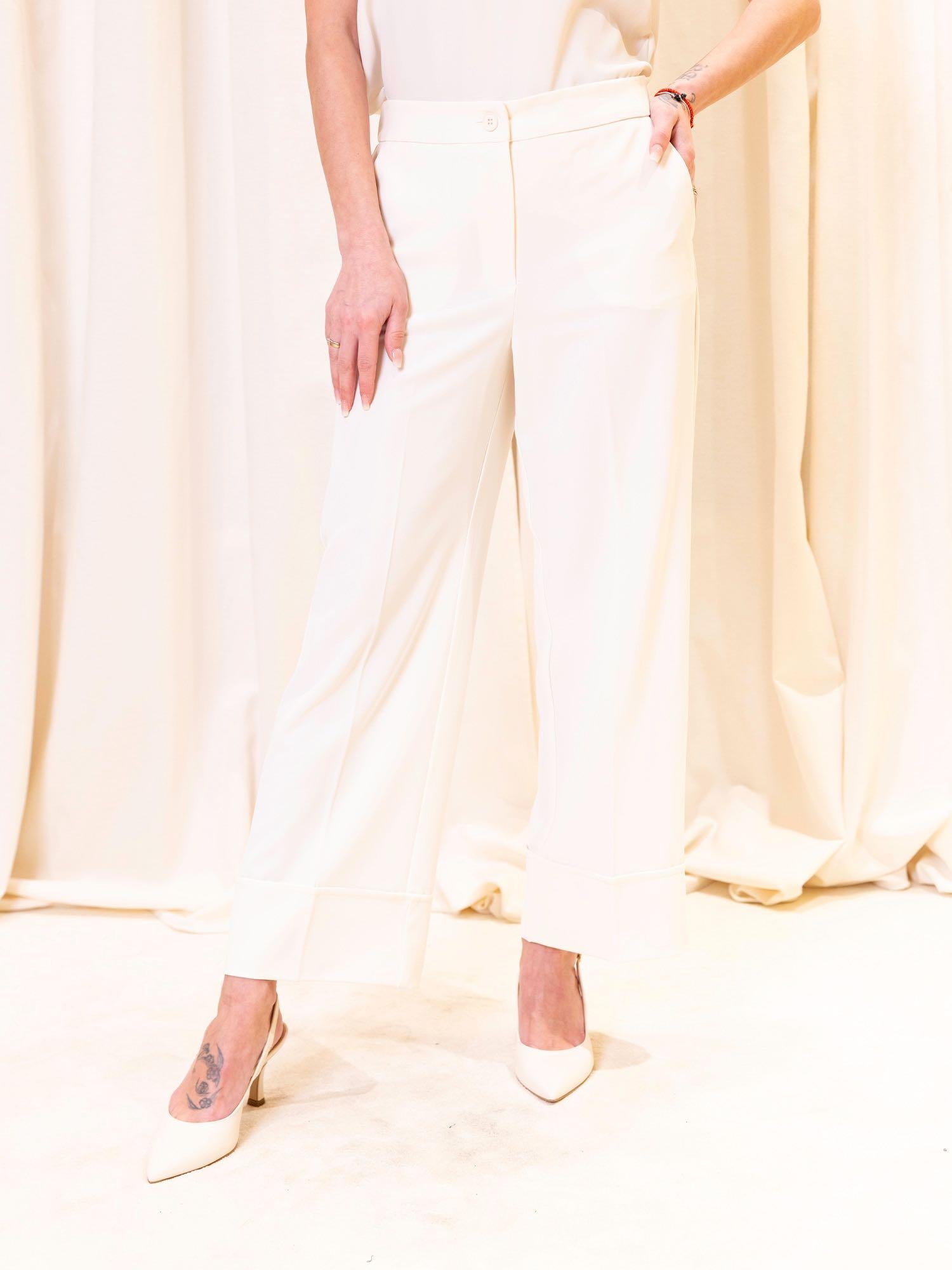 Pantalone in twill tecnico stretch