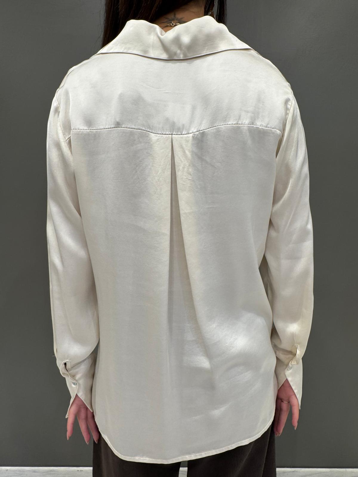 Camicia raso FBO74C BU CRISTINA GAVIOLI 