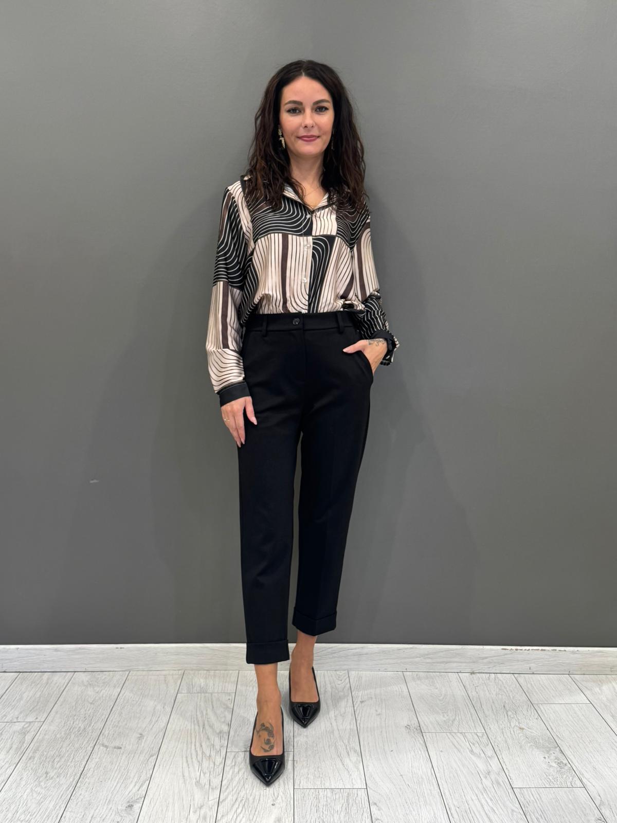 Pantaloni in jersey con risvolto CP25-30 NE REALI 