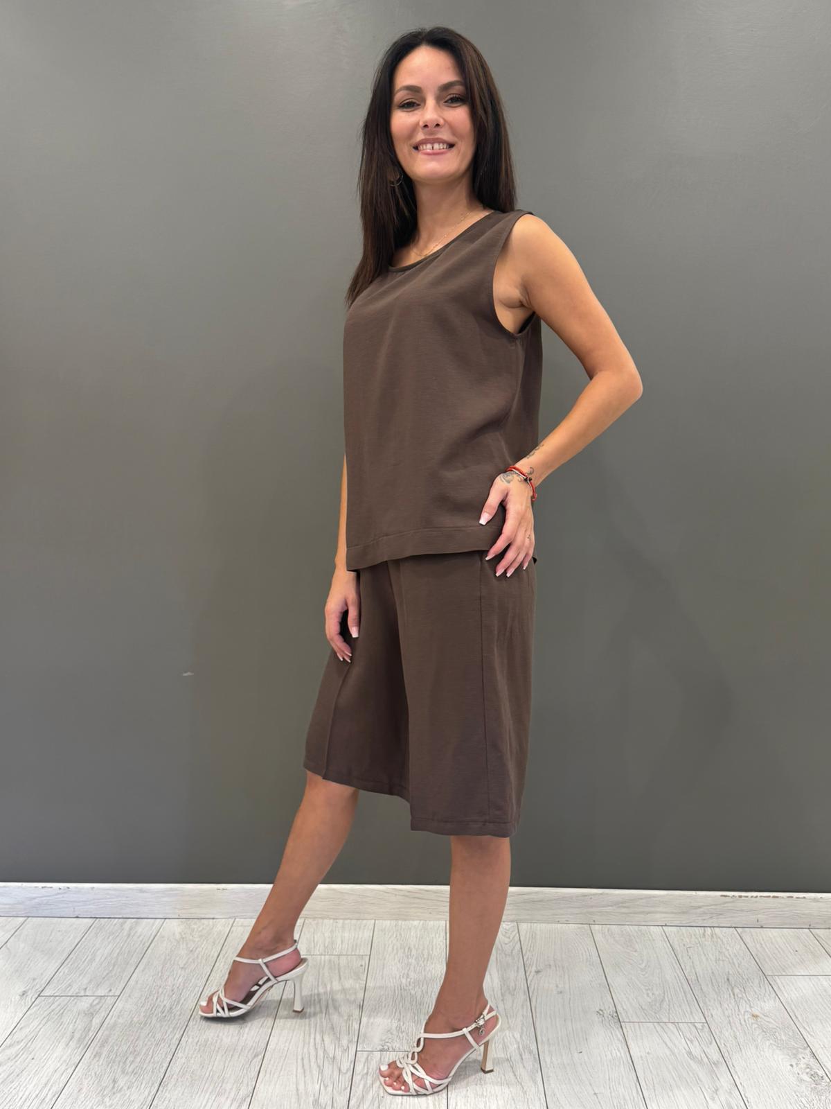 Top scollo viscosa lino CC24-380 MO REALI 