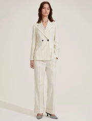 Giacca  gessata- Bianco lana AGRA1 001 EMME MARELLA 