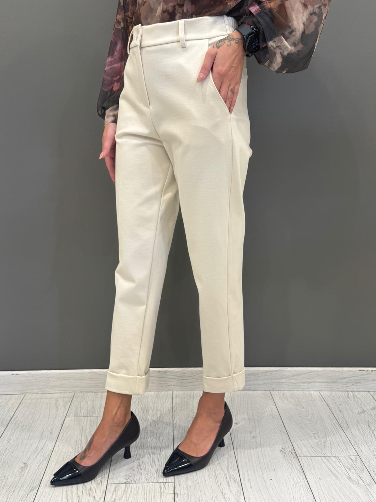 Pantaloni in jersey con risvolto CP25-30 BU REALI 